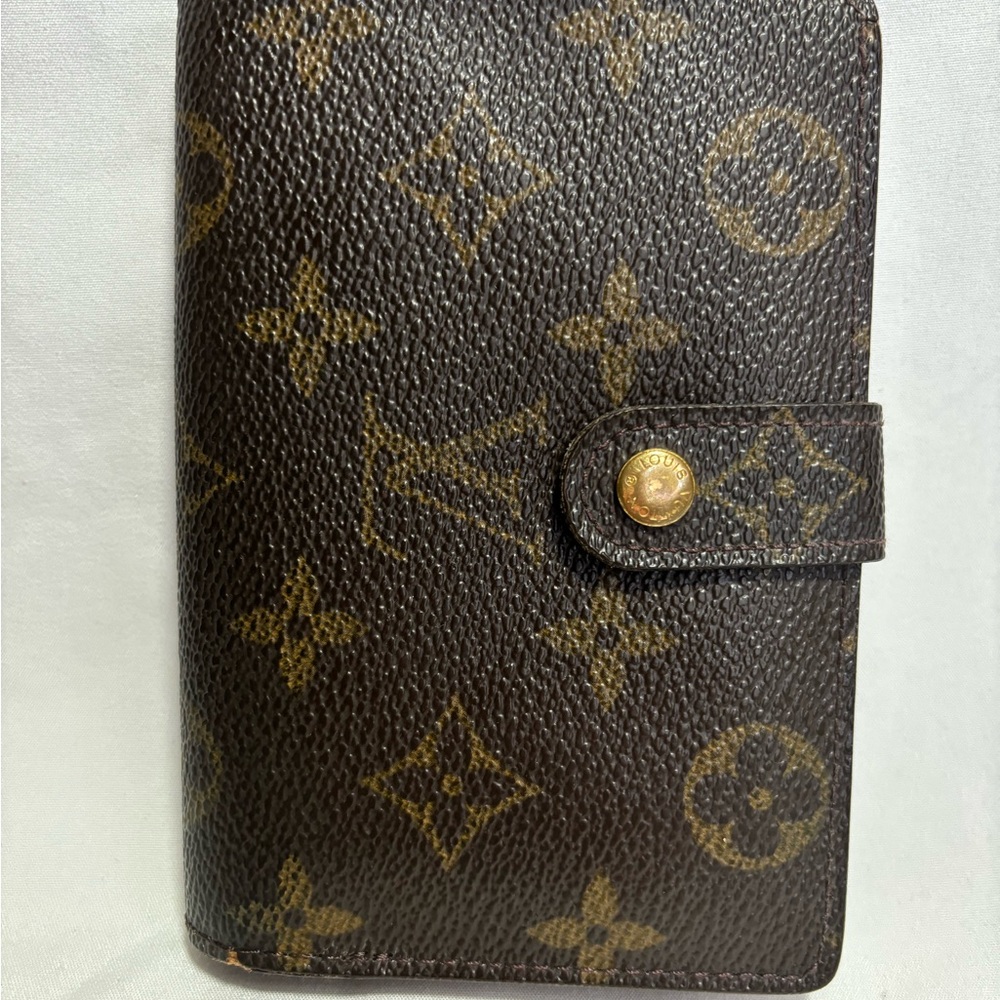 Louis Vuitton Brown and Tan Monogram Card Holder